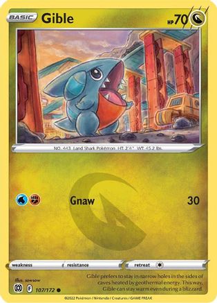 Gible (107/172) [Sword & Shield: Brilliant Stars]-1