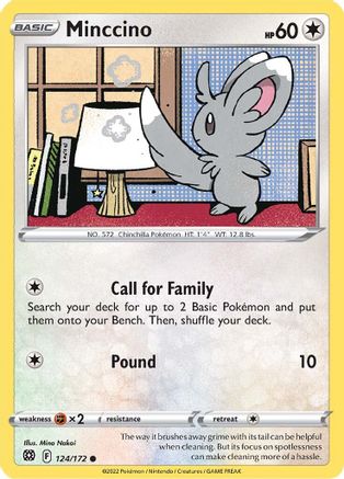 Minccino (124/172) [Sword & Shield: Brilliant Stars]-1
