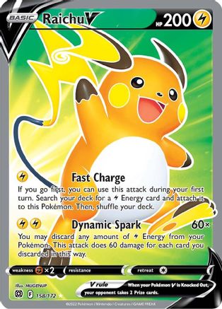 Raichu V (158/172) [Sword & Shield: Brilliant Stars]-1