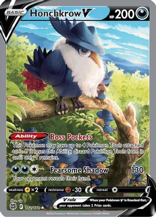 Honchkrow V (162/172) [Sword & Shield: Brilliant Stars]-1