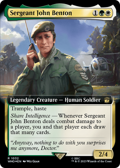 Sergeant John Benton (Extended Art) (Surge Foil) [Doctor Who]-1