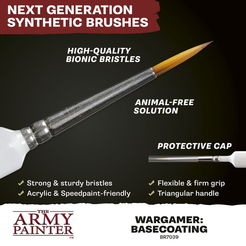 Army Painter - Brushes - Wargamer Brush - Basecoating