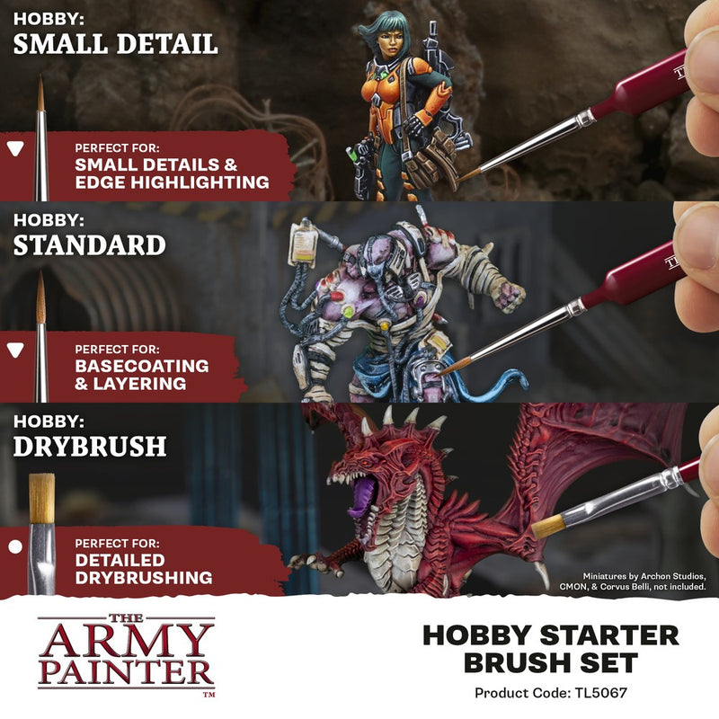 Army Painter - Brushes - Sets - Hobby Starter Brush Set