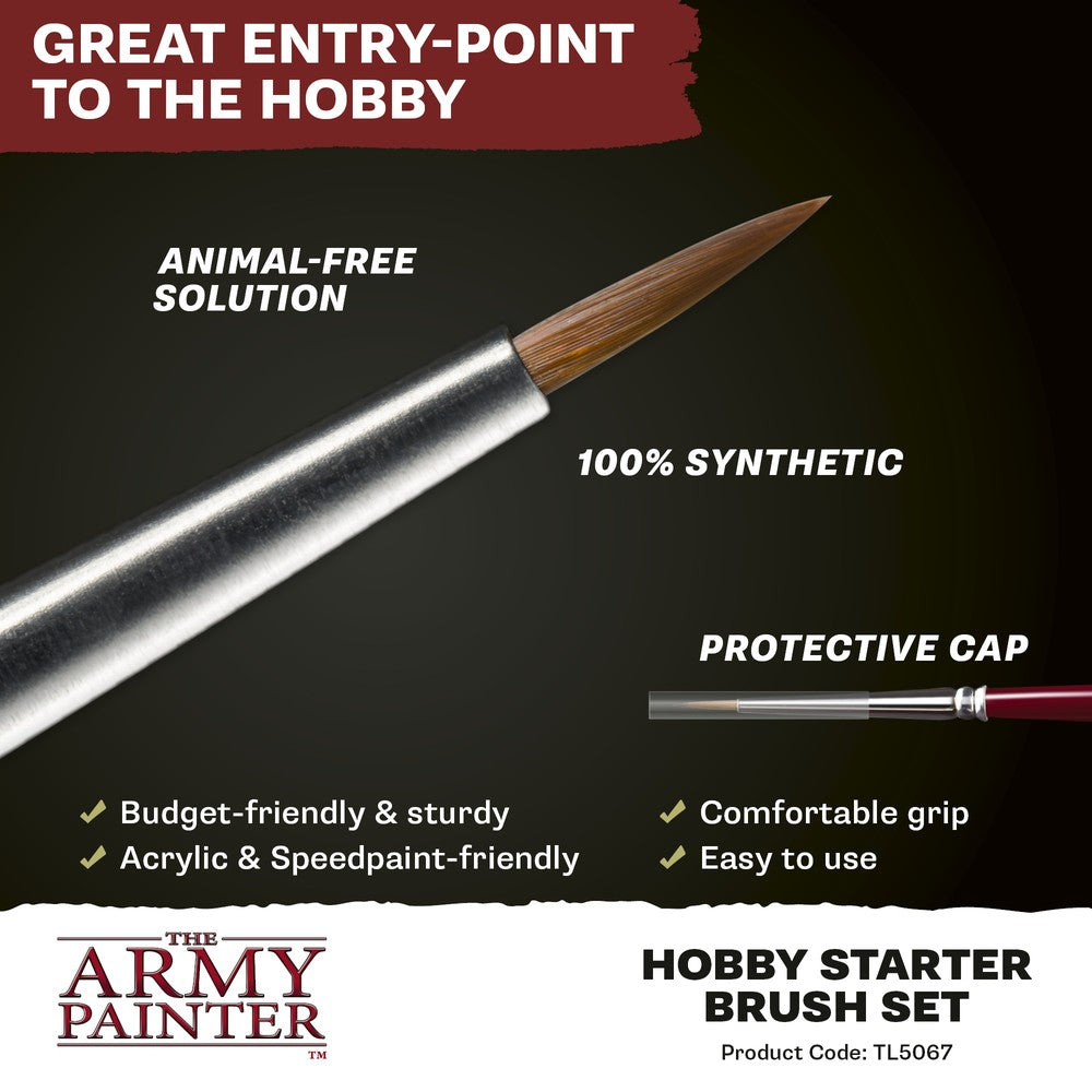 Army Painter - Brushes - Sets - Hobby Starter Brush Set
