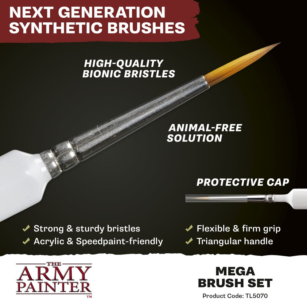 Army Painter - Brushes - Sets - Mega Brush Set