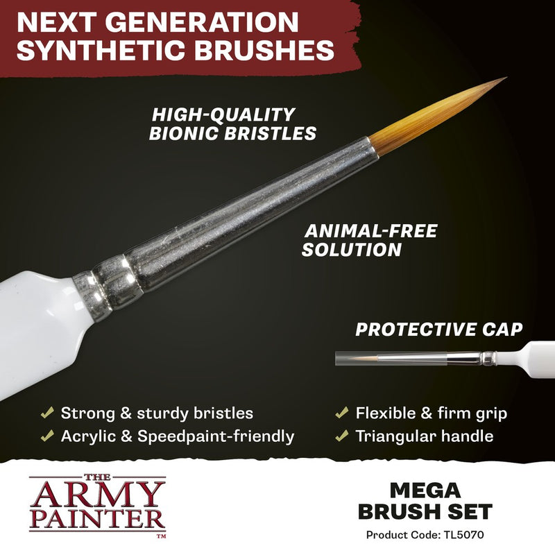 Army Painter - Brushes - Sets - Mega Brush Set
