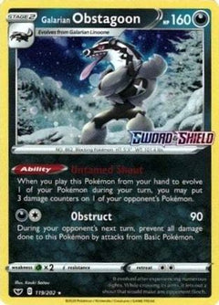 Galarian Obstagoon (119/202) (Cosmos Holo) [Sword & Shield: Base Set]-1
