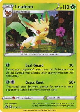 Leafeon (SWSH191) [Sword & Shield: Black Star Promos]-1