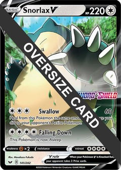 Snorlax V (141/202) (Oversized) [Sword & Shield: Base Set]-1
