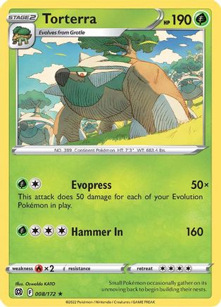 Torterra (008/172) (Theme Deck Exclusive) [Sword & Shield: Brilliant Stars]-1