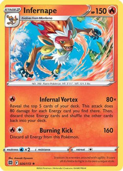 Infernape (026/172) (Theme Deck Exclusive) [Sword & Shield: Brilliant Stars]-1