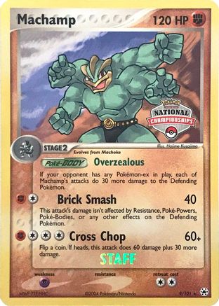 Machamp (9/101) (National Championships Promo) (Staff) [EX: Hidden Legends]-1