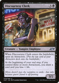 Discourtesy Clerk [Unfinity]-1