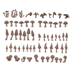 AK Interactive - Basing Bits - Forest Mushrooms - 63 Pieces
