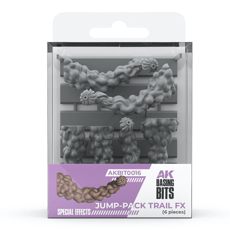 AK Interactive - Basing Bits - Jump-Pack Trail Fx - 6 Pieces