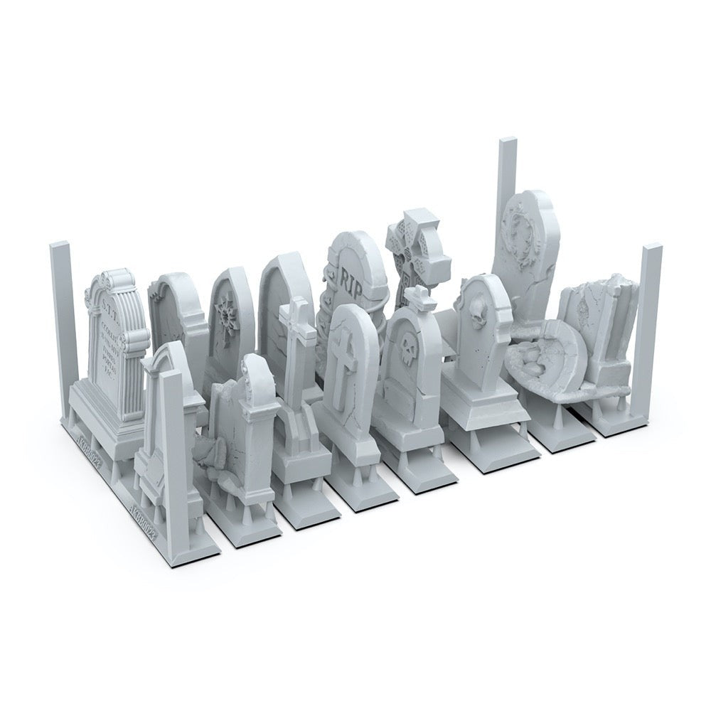 AK Interactive - Basing Bits - Tumbstones - 14 Pieces