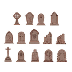 AK Interactive - Basing Bits - Tumbstones - 14 Pieces