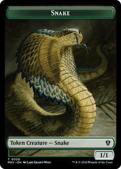 Snake (TMKC-020) - Murders at Karlov Manor Commander Tokens-1