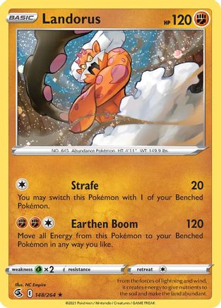 Landorus (148/264) (Cosmos Holo) [Sword & Shield: Fusion Strike]-1