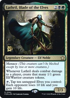 Lathril, Blade of the Elves [Foundations Prerelease Promos]-1