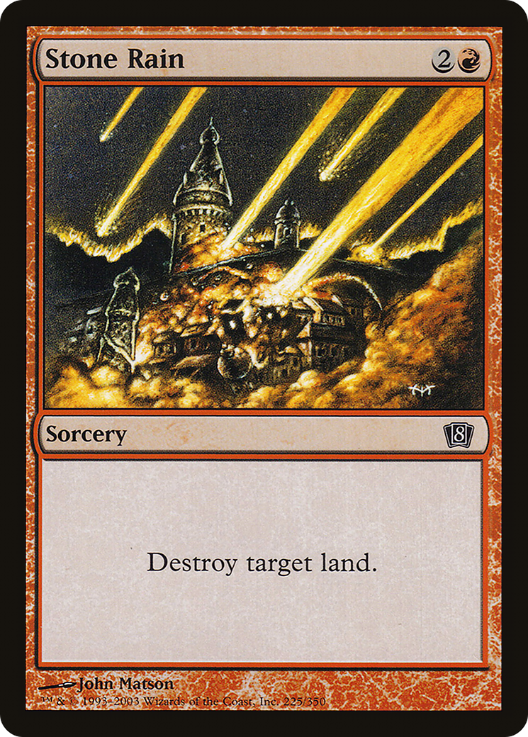 Stone Rain (8ED-225) - 8th Edition Foil-1