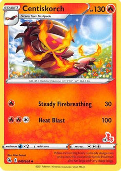 Centiskorch (49/264) (Cinderace Stamp #15) [Battle Academy 2022]-1