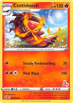Centiskorch (49/264) (Cinderace Stamp #30) [Battle Academy 2022]-1