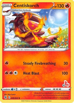 Centiskorch (49/264) (Cinderace Stamp #51) [Battle Academy 2022]-1