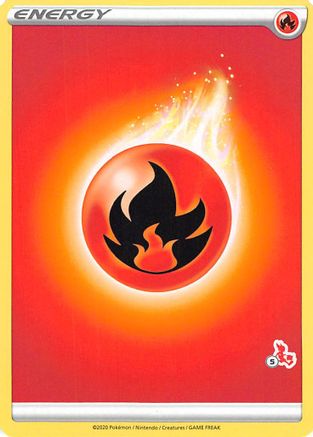 Fire Energy (Cinderace Stamp #5) [Battle Academy 2022]-1