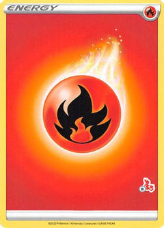 Fire Energy (Cinderace Stamp #8) [Battle Academy 2022]-1