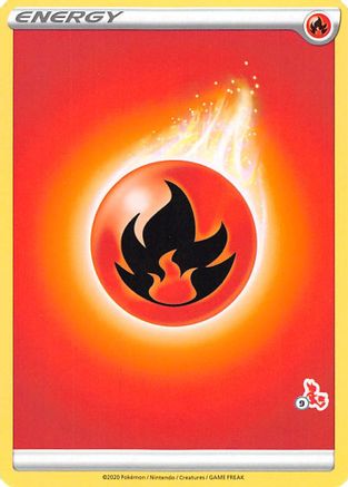Fire Energy (Cinderace Stamp #9) [Battle Academy 2022]-1