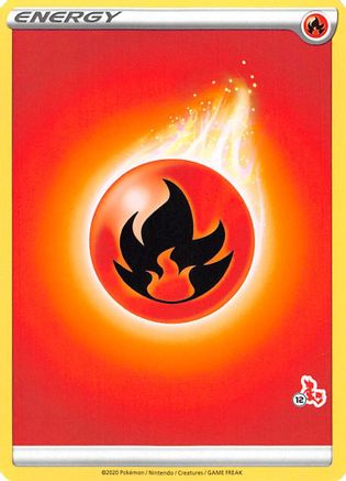 Fire Energy (Cinderace Stamp #12) [Battle Academy 2022]-1