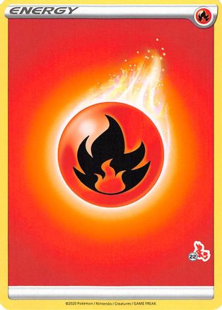 Fire Energy (Cinderace Stamp #22) [Battle Academy 2022]-1