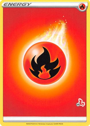 Fire Energy (Cinderace Stamp #24) [Battle Academy 2022]-1