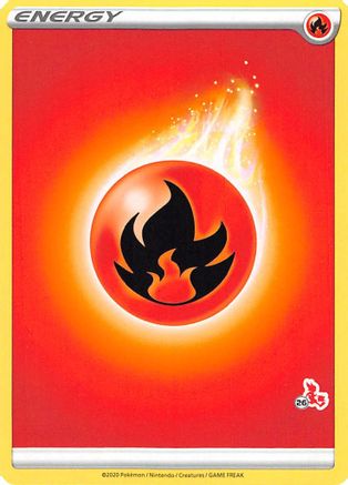 Fire Energy (Cinderace Stamp #26) [Battle Academy 2022]-1