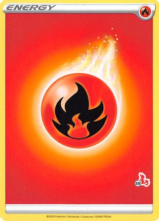 Fire Energy (Cinderace Stamp #29) [Battle Academy 2022]-1