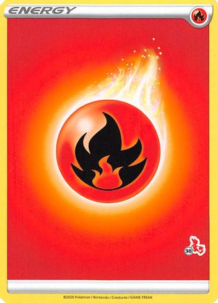 Fire Energy (Cinderace Stamp #38) [Battle Academy 2022]-1