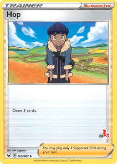 Hop (165/202) (Cinderace Stamp #28) [Battle Academy 2022]-1