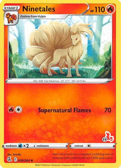 Ninetales (30/264) (Cinderace Stamp #23) [Battle Academy 2022]-1