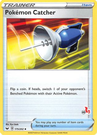 Pokemon Catcher (175/202) (Cinderace Stamp #49) [Battle Academy 2022]-1