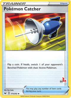 Pokemon Catcher (175/202) (Cinderace Stamp #54) [Battle Academy 2022]-1