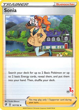 Sonia (167/192) (Cinderace Stamp #45) [Battle Academy 2022]-1