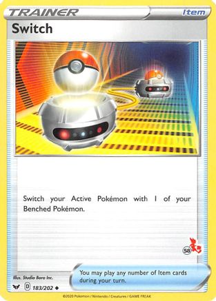 Switch (183/202) (Cinderace Stamp #58) [Battle Academy 2022]-1