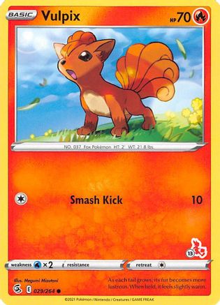 Vulpix (029/264) (Cinderace Stamp #13) [Battle Academy 2022]-1