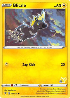 Blitzle (053/185) (Pikachu Stamp #55) [Battle Academy 2022]-1