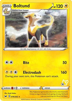 Boltund (076/202) (Pikachu Stamp #16) [Battle Academy 2022]-1