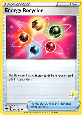 Energy Recycler (124/163) (Pikachu Stamp #32) [Battle Academy 2022]-1