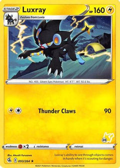 Luxray (093/264) (Pikachu Stamp #28) [Battle Academy 2022]-1