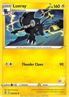 Luxray (093/264) (Pikachu Stamp #47) [Battle Academy 2022]-1