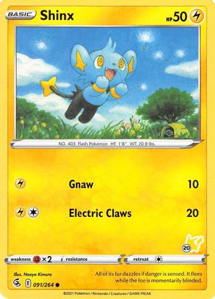 Shinx (091/264) (Pikachu Stamp #20) [Battle Academy 2022]-1